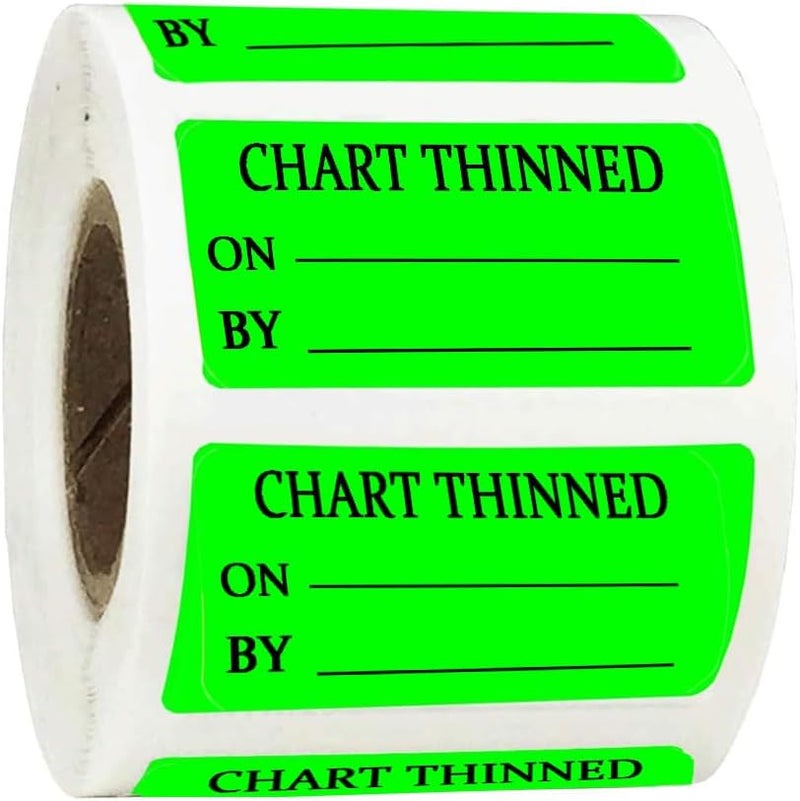 Hodmopli Medical Labels, 1.5" x 0.75", 500 pcs/roll, Green - Image 1